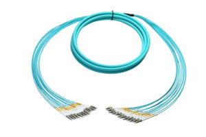 Plenum OM4 50/125 Multimode Breakout Fiber Optic Cable