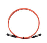 12 Strand Steel Armored Fiber Patch Cord w/OptoLock Multimode 50/125 MPO-MPO Connectors